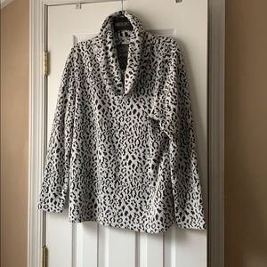 Croft & Barrow Leopard Print Turtleneck Sweater